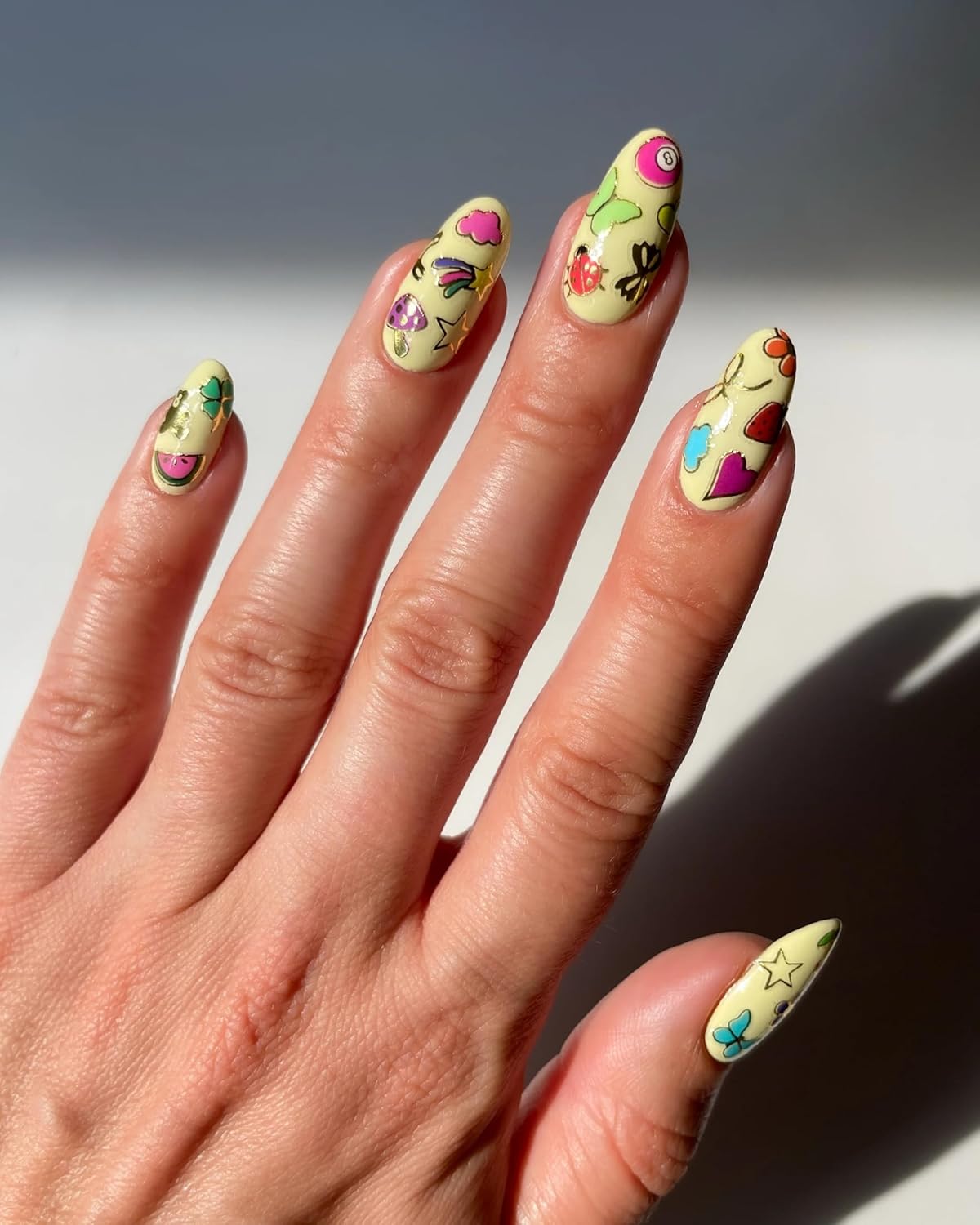 Charmed Nail Stickers - Lightweight & Easy-to-Apply Nail Art with Trendy Designs - Durable & Long-Lasting Nail Stickers for Women, Ideal for DIY Manicures & Salon-Quality Nails