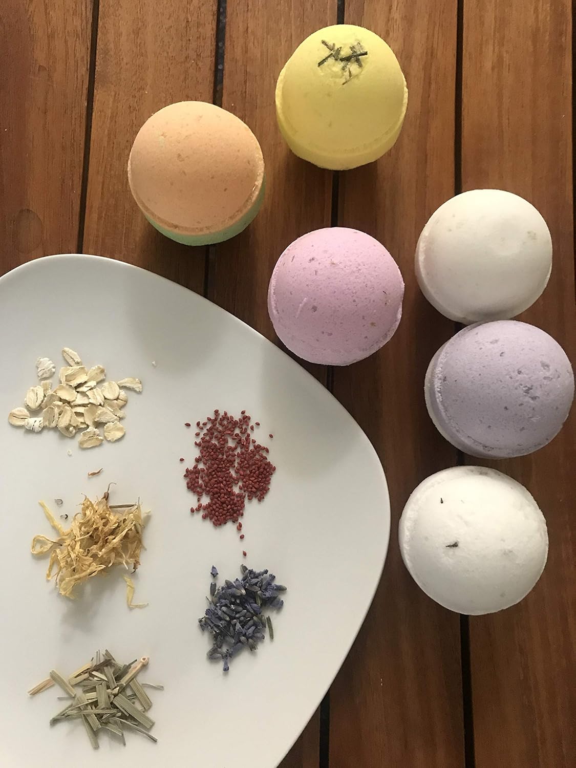 Variety Pack Bath Bombs 2.5 oz. Each Cocoa Butter and Plant-Based Ingredients Support Refugee Employment in USA (Variety 12 Pack)