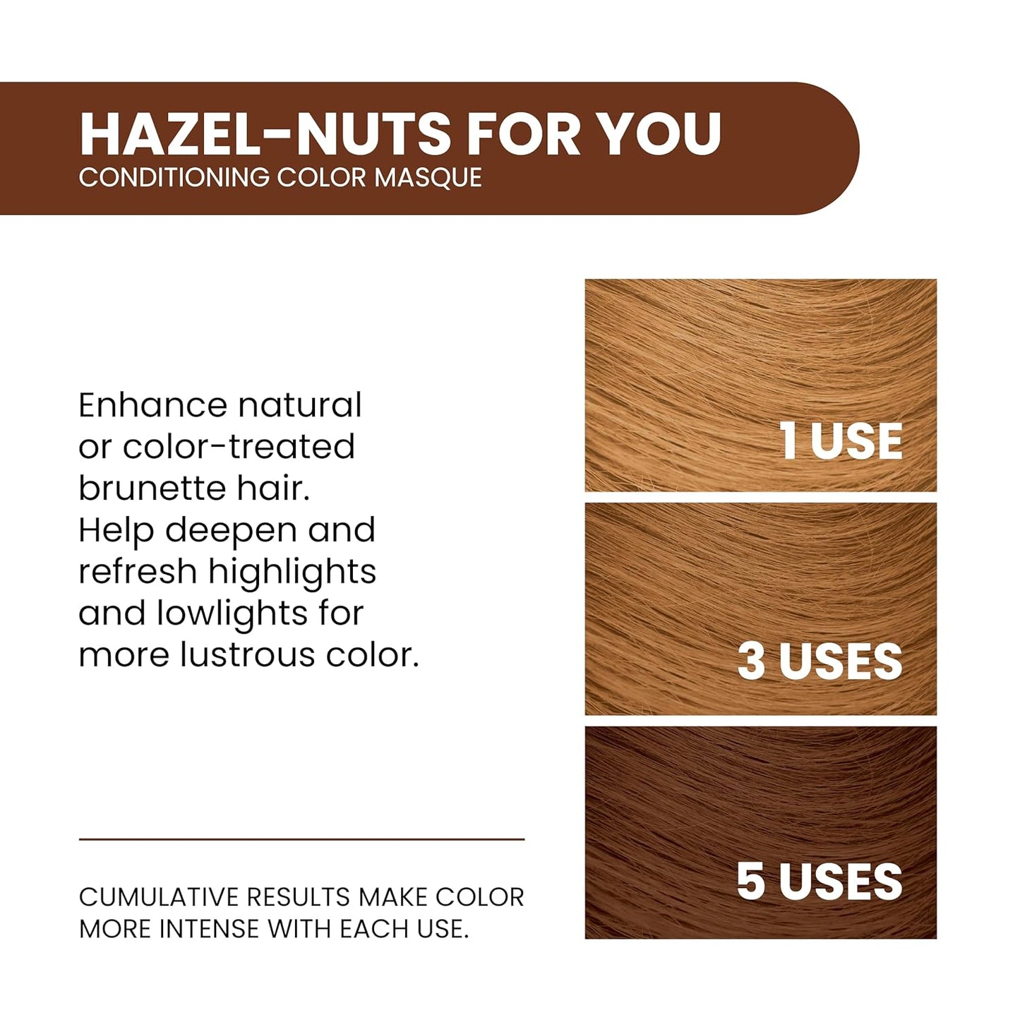 ALOXXI InstaBoost Conditioning Color Mask in Hazel-nuts For You, Deposits Hazel Color and Deeply Conditions Hair, 6.8 Fl Oz