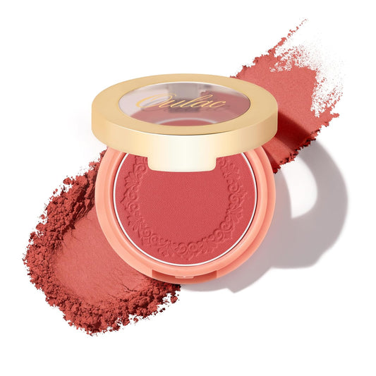 OULAC Matte Blush Makeup| Highly Pigmented Powder Blush| Natural Matte Glow| Cruelty-Free blush with Rose Oil| 08 The Miracle 4.8g