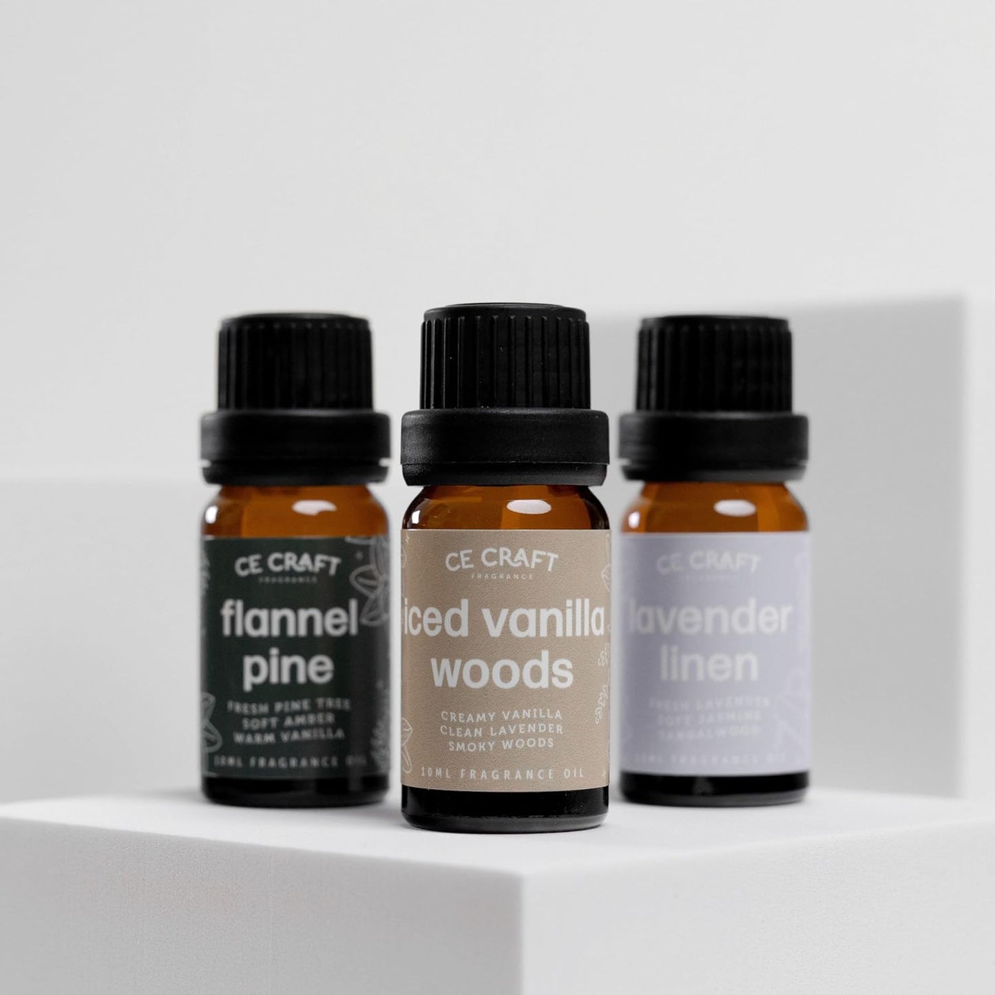 CANDECraftCo Premium Fragrance Oil – Diffuser Oils Fragrances Scented for Home, Candle Soap Making Supplies, Aromatherapy Blends for House (0.34 Fl Oz) (2-Pack, Whiskey & Oak)