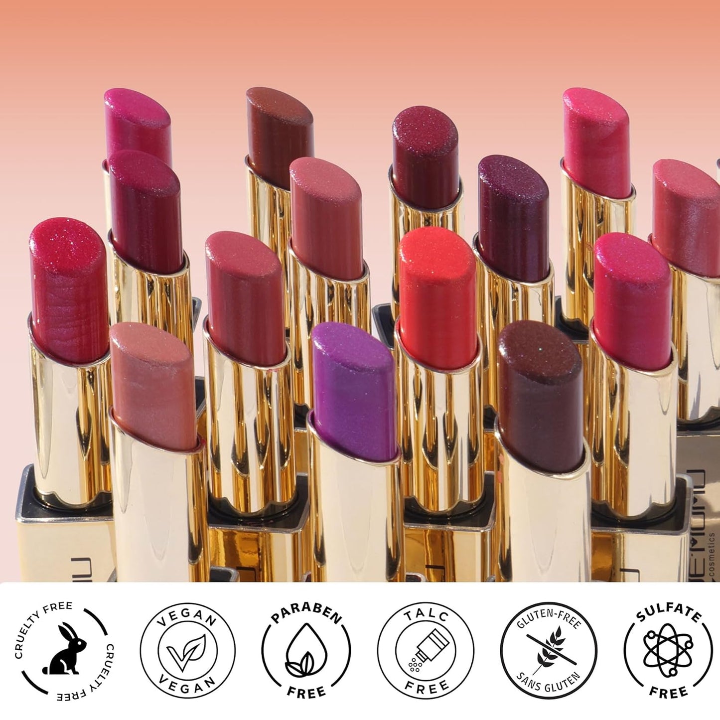 Peach Pink Lipstick Moisturizing for Women Shimmer Tinted Lip Balm Hydrating Nourishing Lip Gloss Vegan& Cruelty Free Lip Makeup, ZG107 Candy