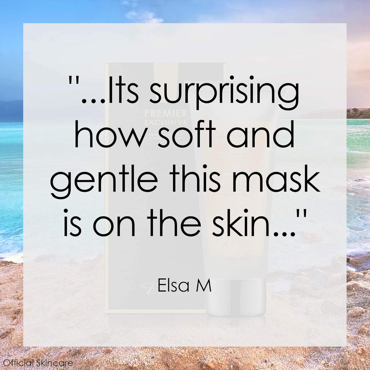 Premier Dead Sea mud mask, anti-aging skin care, pore refining mask, witch hazel, aloe vera gel, minerals, nutrients & antioxidants black face mask for body & facial mask skin care 4.4FL.oz