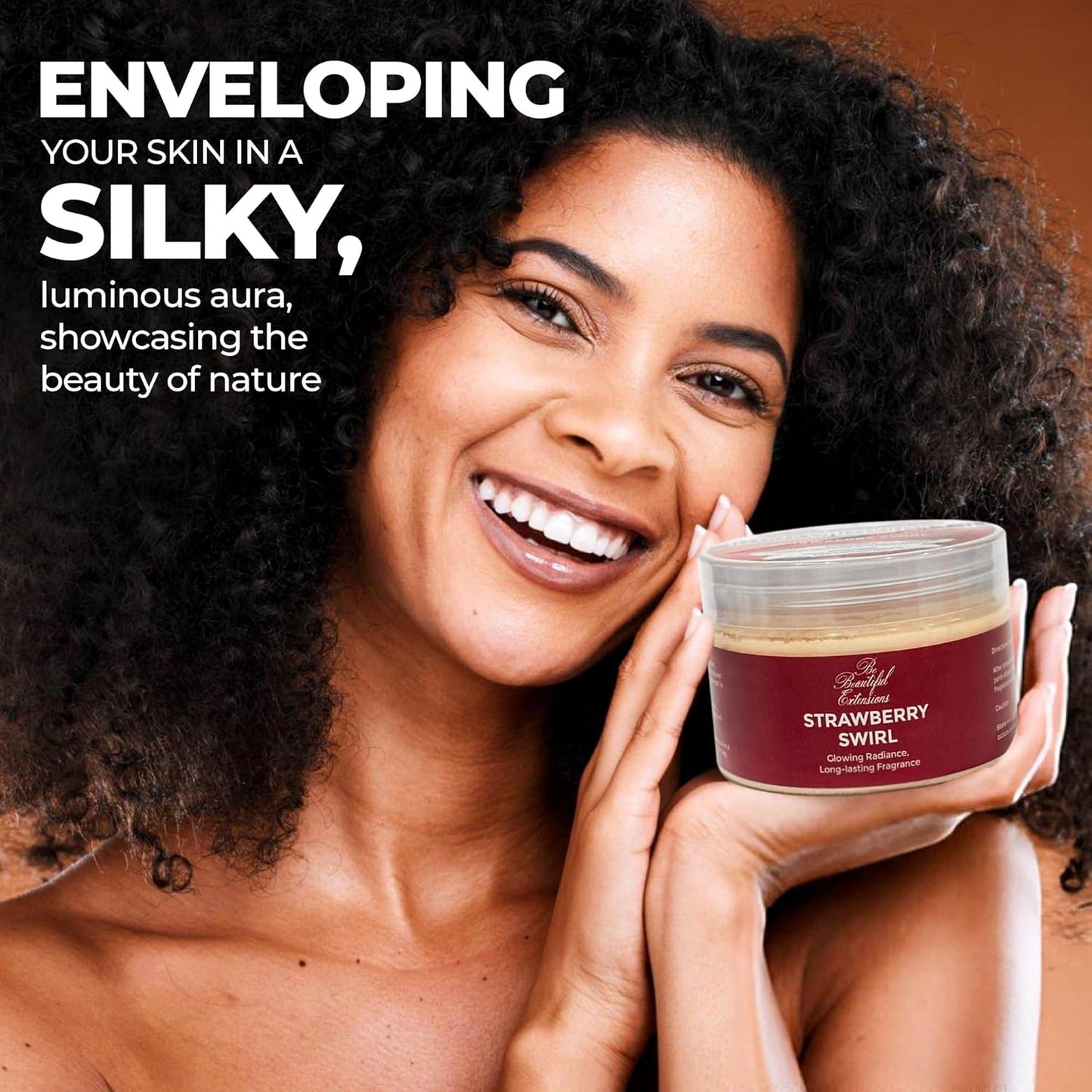 body butter strawberry scent long -lasting fragrance,hydrate skin jojoba oil and more 8oz