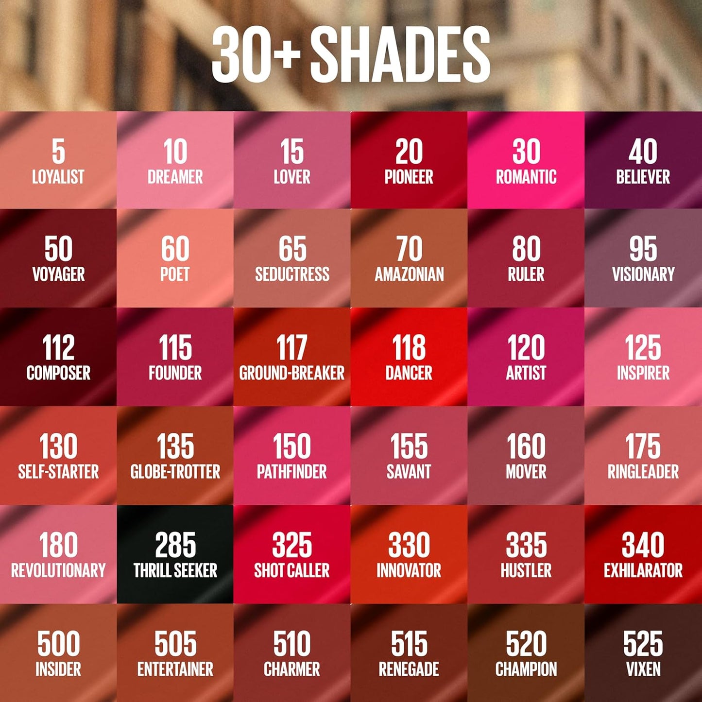 MAYBELLINE Super Stay Matte Ink Liquid Lipstick Makeup, Long Lasting High Impact Color, Up to 16H Wear, Champion (Intense Cool Brown)