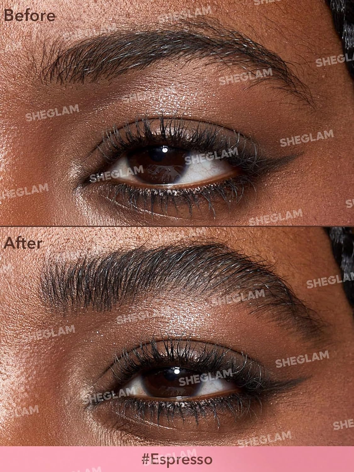 SHEGLAM Brow-Fection Angled Brush & Dip Upgraded Microblading Eyebrow Pen Long Lasting Waterproof Easy To Color-Espresso