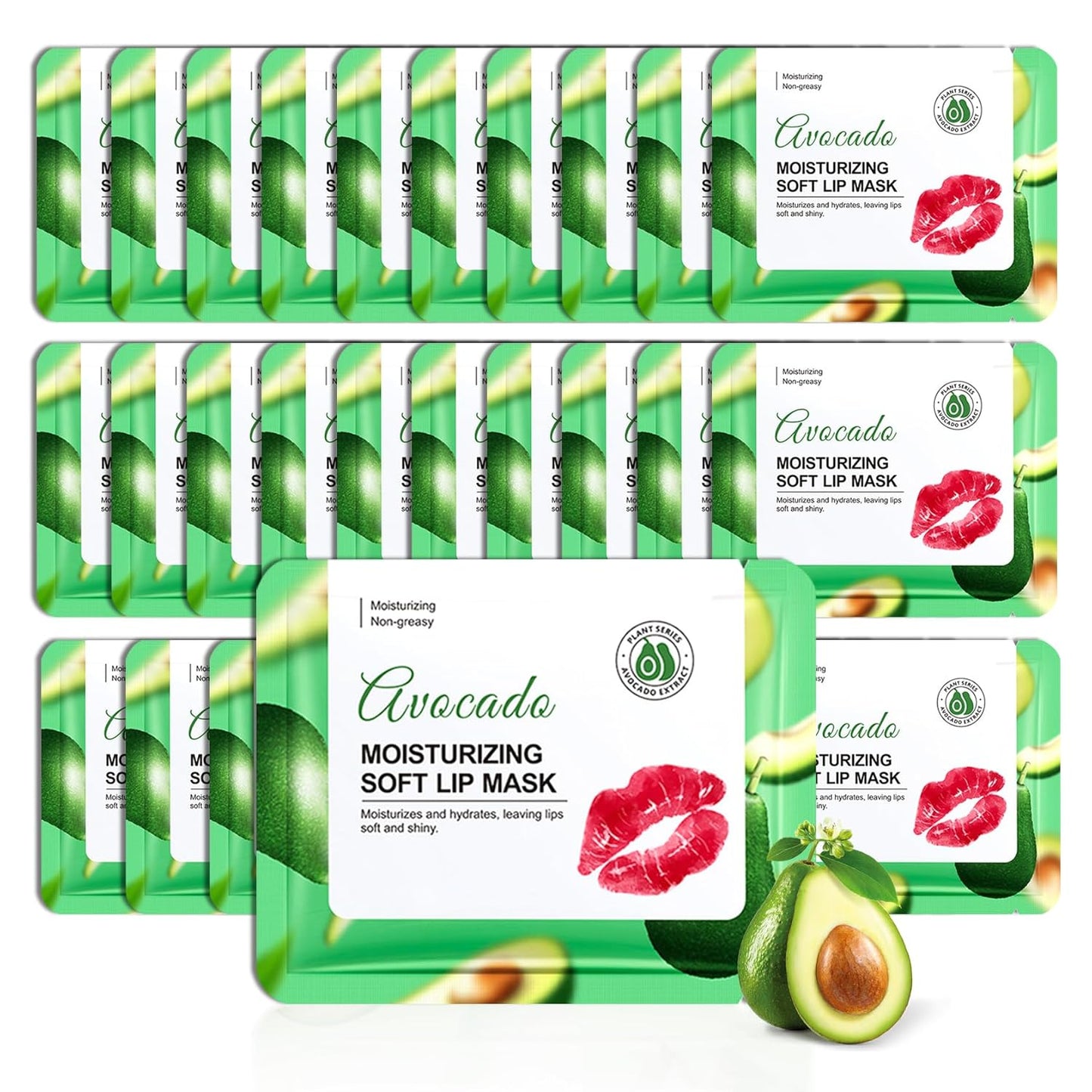 30PCS Moisturizing Lip Masks Set, Overnight Bulk Lip Patches, Long-lasting Hydrating Sleeping Lip Plumping Masks for Women 05