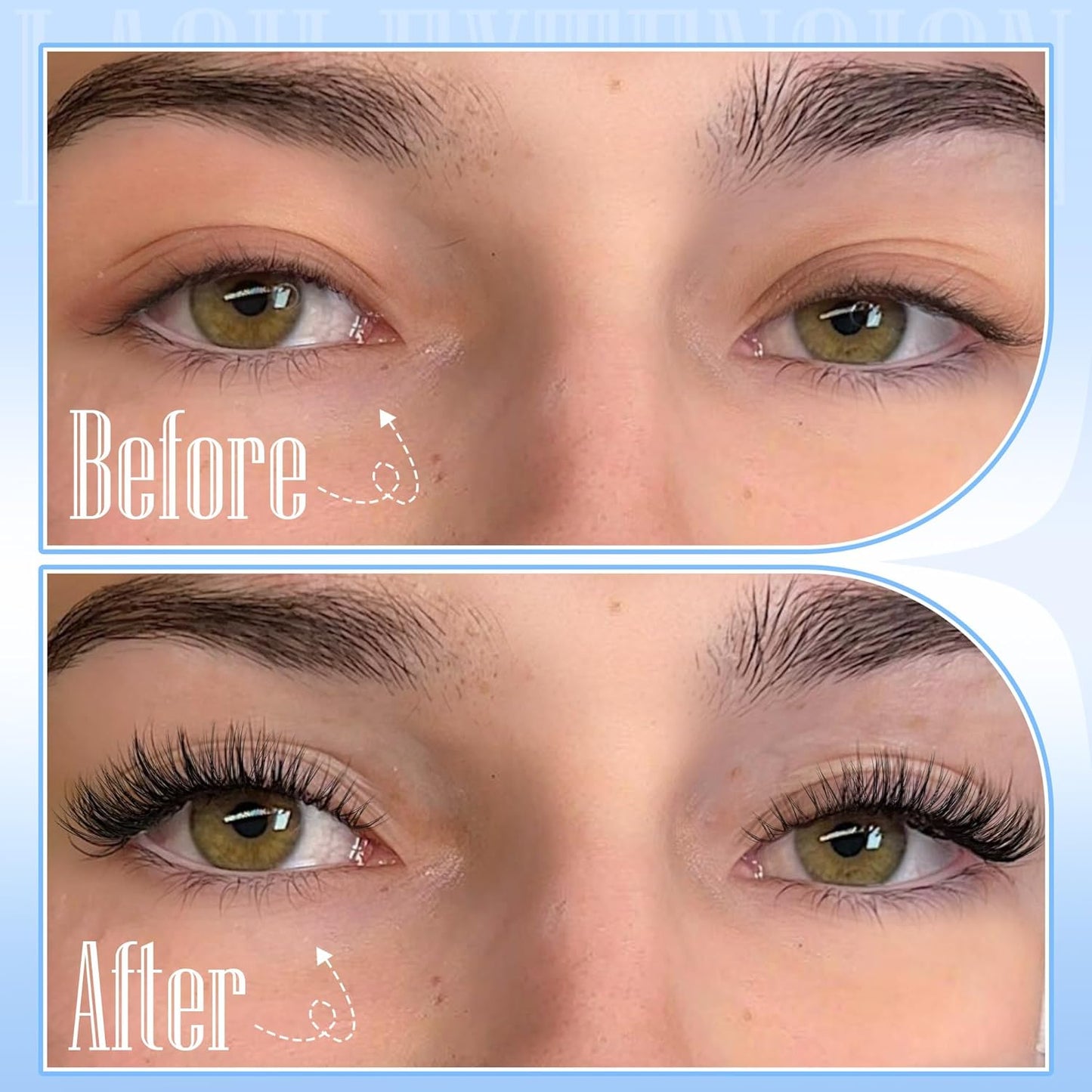 Natural Lash Clusters Wispy Cluster Eyelash Extensions Left&Right Cluster Lashes C Curl Individual Lashes Extension DIY Natural Eye Lash Clusters by TNFVLONEINS