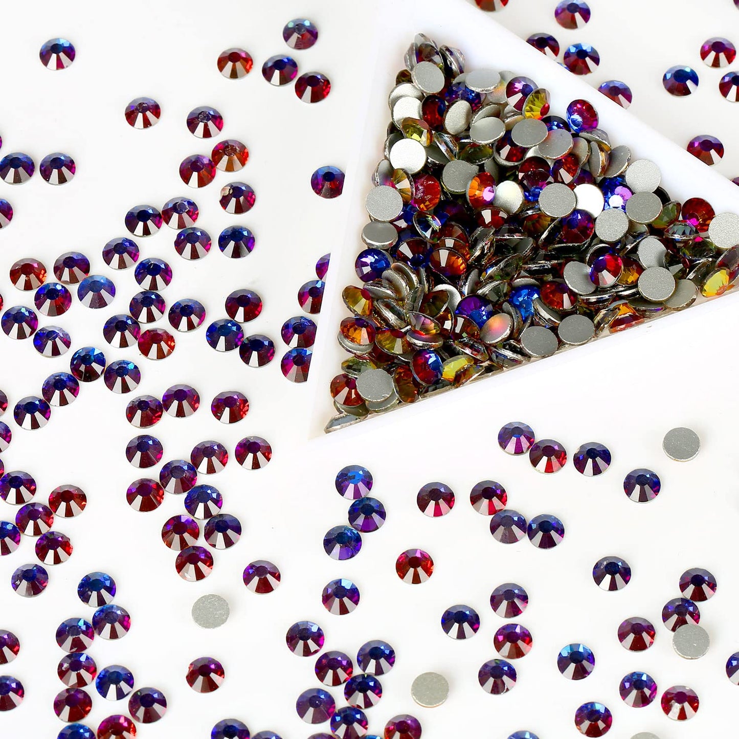 1440Pcs Blue Blaze Crystal Rhinestones,Glass Flatback Rhinestones Gemstones for Nail Face Makeup Art Crafts Clothes Decoration -(SS20,4.8mm,Blue Blaze)