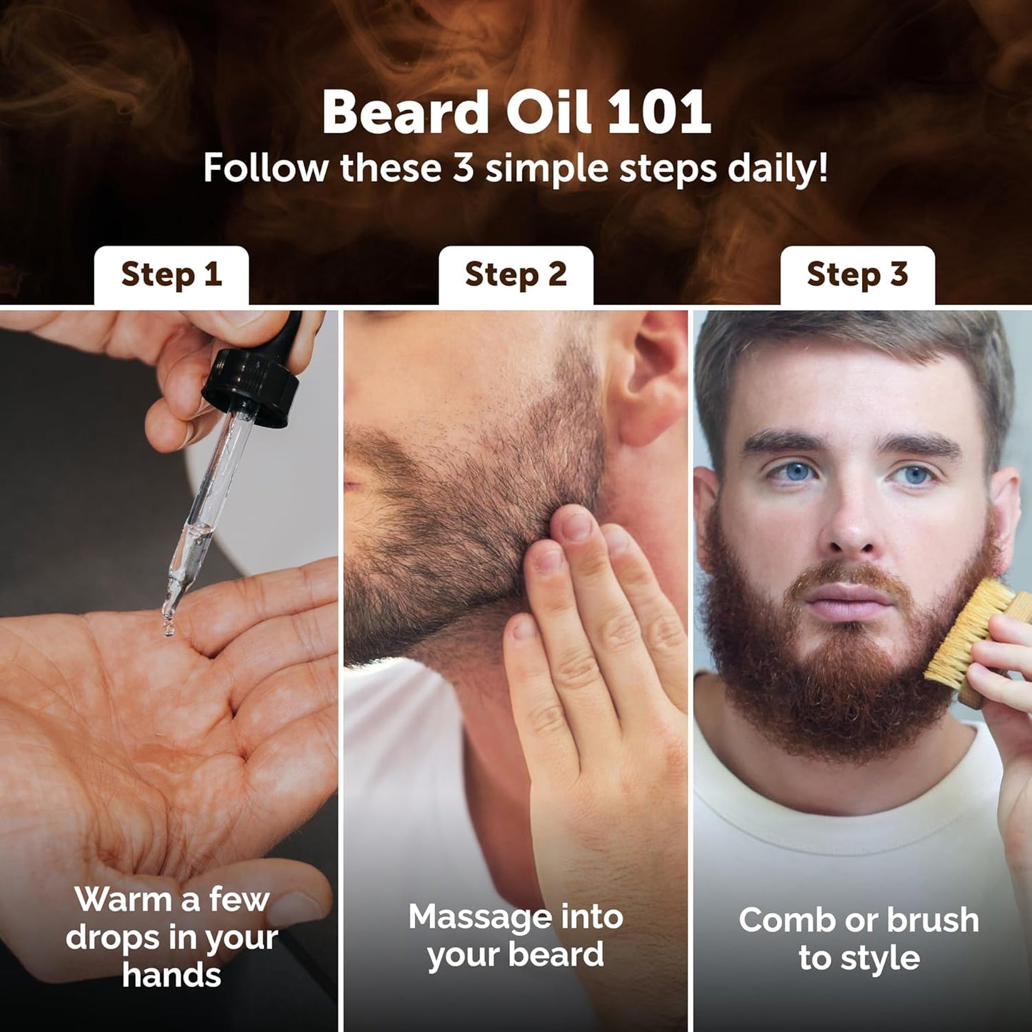 Detroit Grooming Beard Oil | Hydrating & Nourishing Formula with Vitamin E | Toasted Vanilla & Amber • 313 Scent (2 oz)