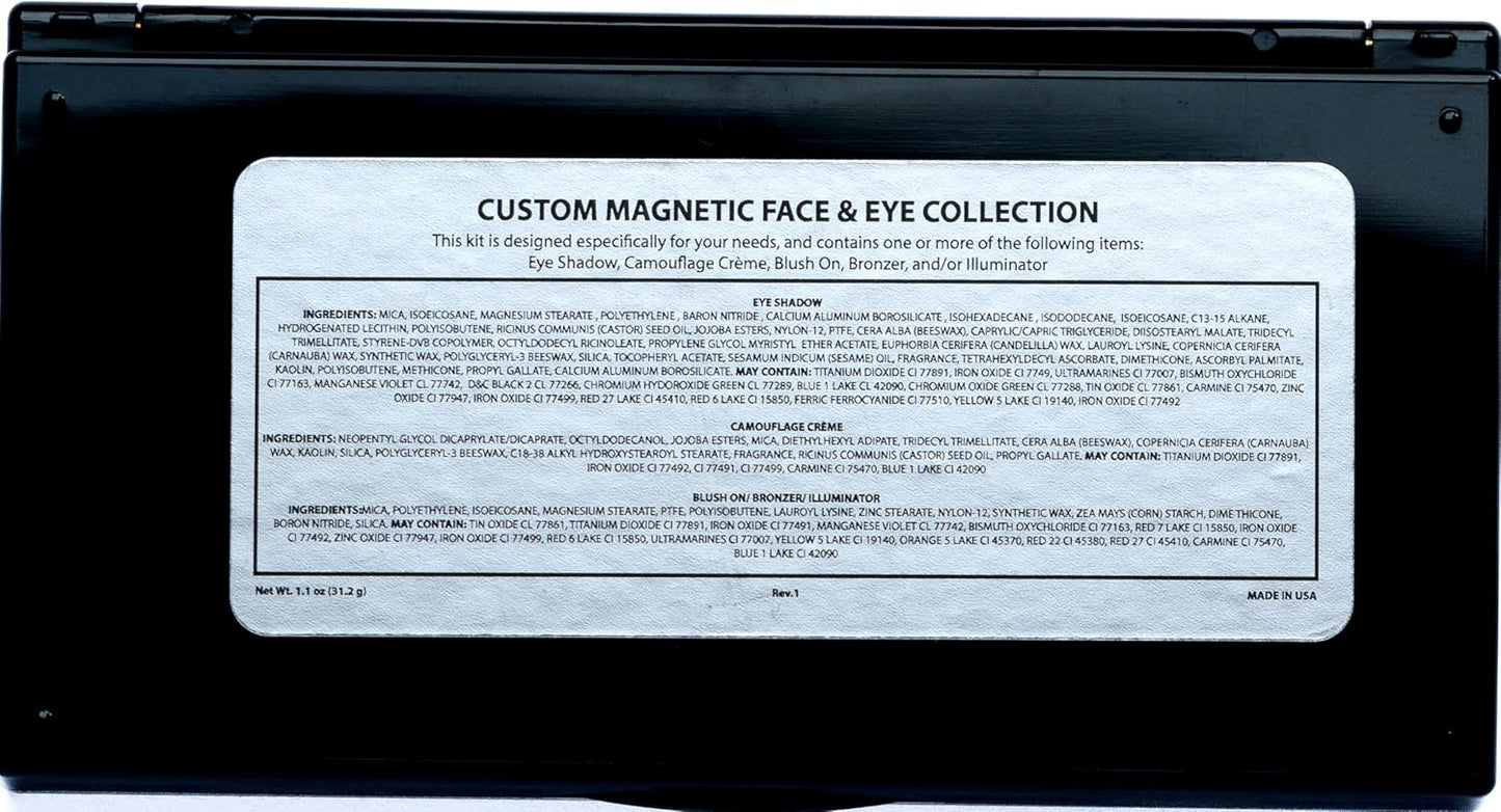 Off White, Matte Medium Lavender Violet, and Matte Deep Purple Vegan Eyeshadow Trio Palette; Talc, Paraben & Cruelty Free