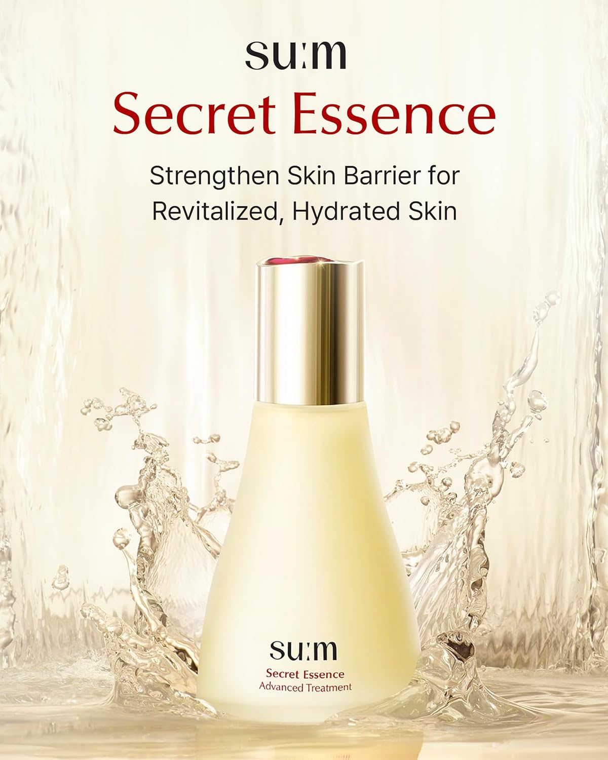 SU:M Secret Essence (2.71 fl oz) - Korean skin care, Skin Barrier Repair Hydrating Serum for Face, Moisturizer, Facial Serums