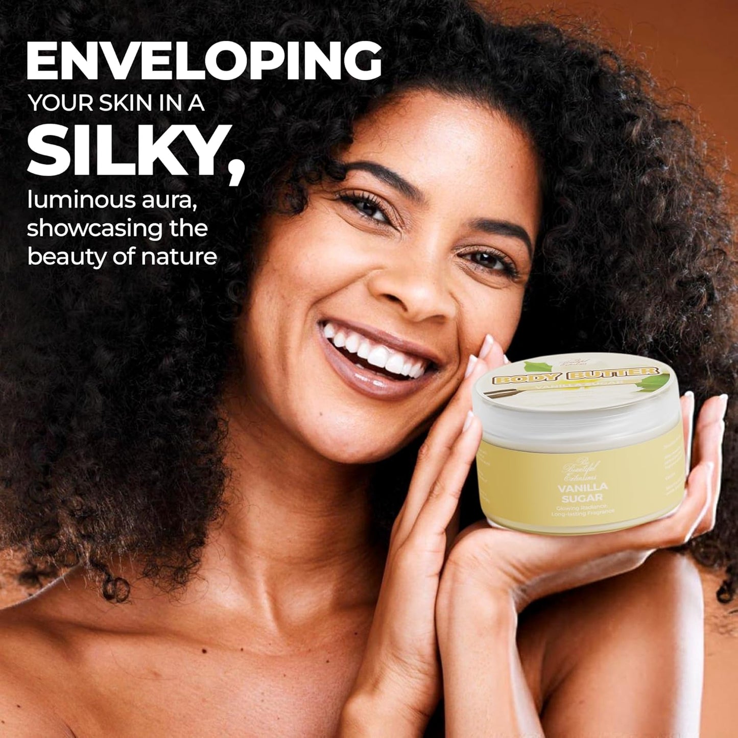 body butter vanilla sugar scent long -lasting fragrance,hydrate skin jojoba oil and more 8oz