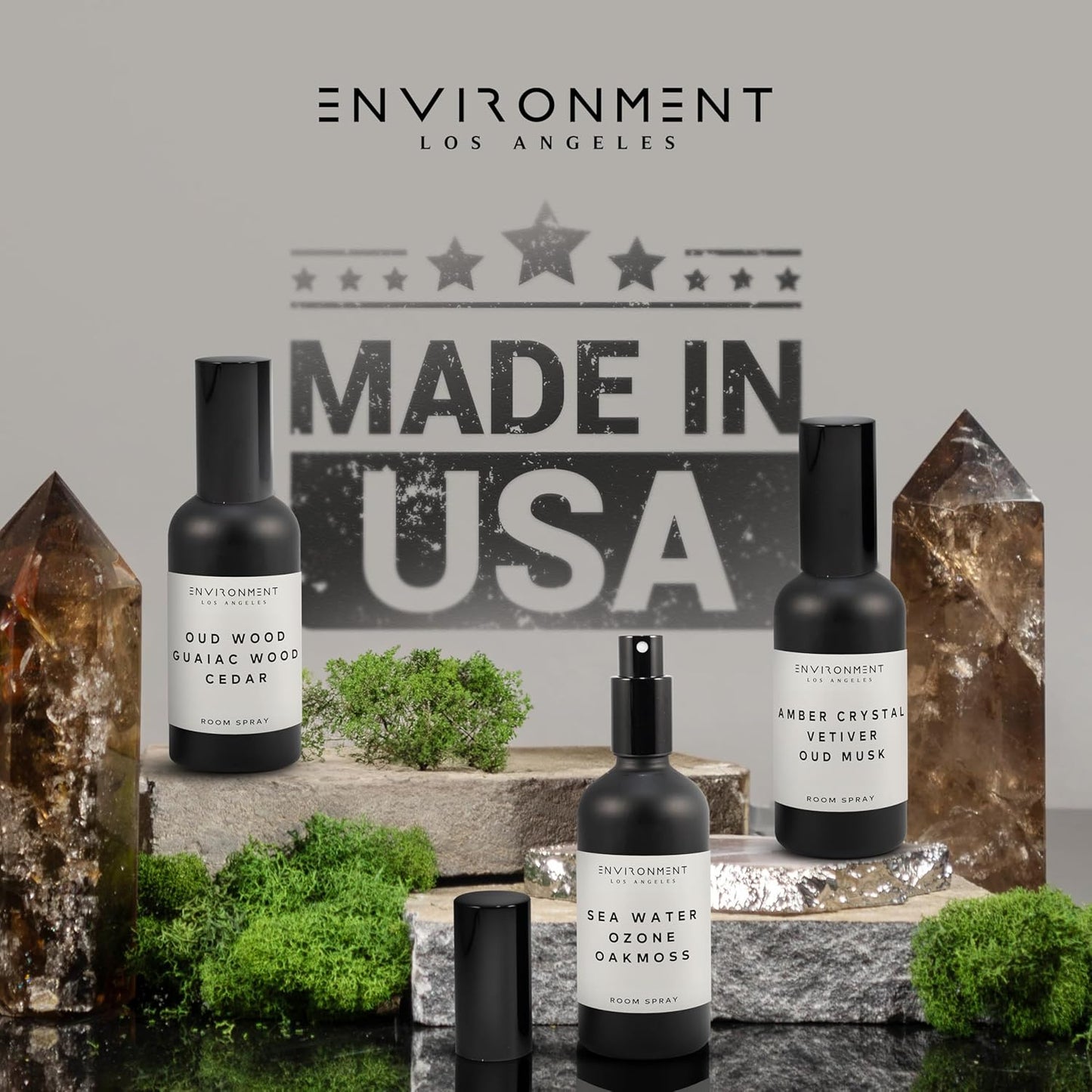ENVIRONMENT Inspired by Designer TF Oud Wood Room Spray, 100ml Air Freshener (Oud Wood | Guaiac Wood | Cedar) Home Fragrance Accessories, Room Perfume, Room Deodorizer, Vegan & Cruelty-Free