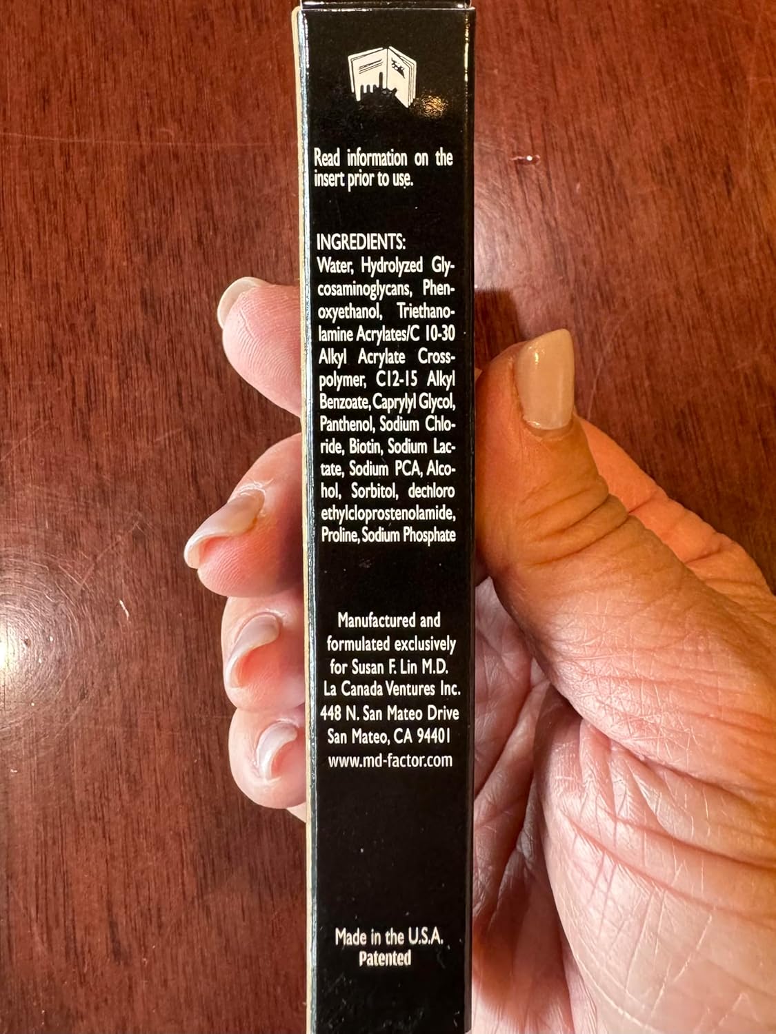 MD Lash Factor Eyelash Conditioner – 0.1 fl oz, 3-Month Supply – Daily Lash Serum with Peptides and Biotin for Thicker Lashes