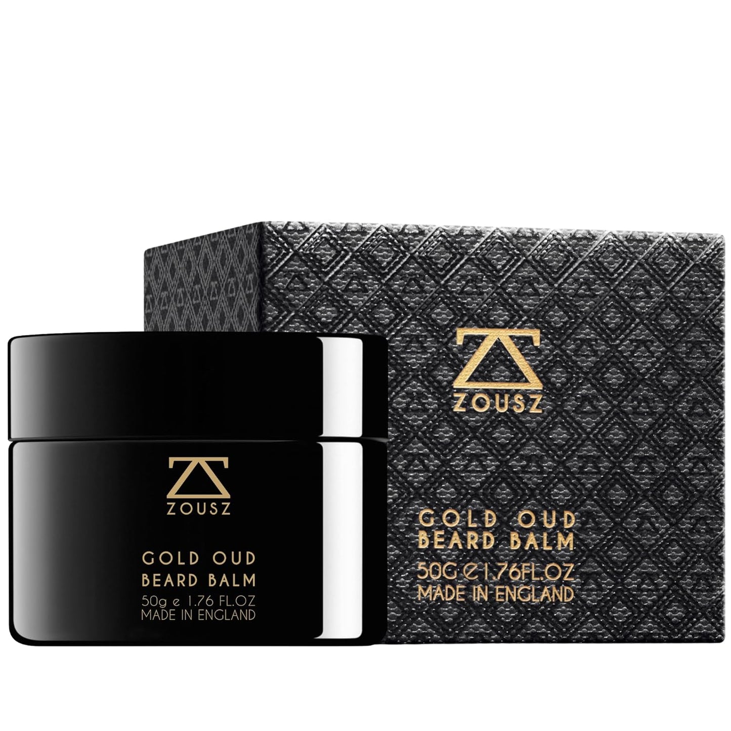Gold Oud Beard Balm for Men – Rich Earthy Scented Beard Butter with Natural Oils – Hydrates, Softens & Fights Beardruff – Premium Skincare & Grooming for Beards – 50g