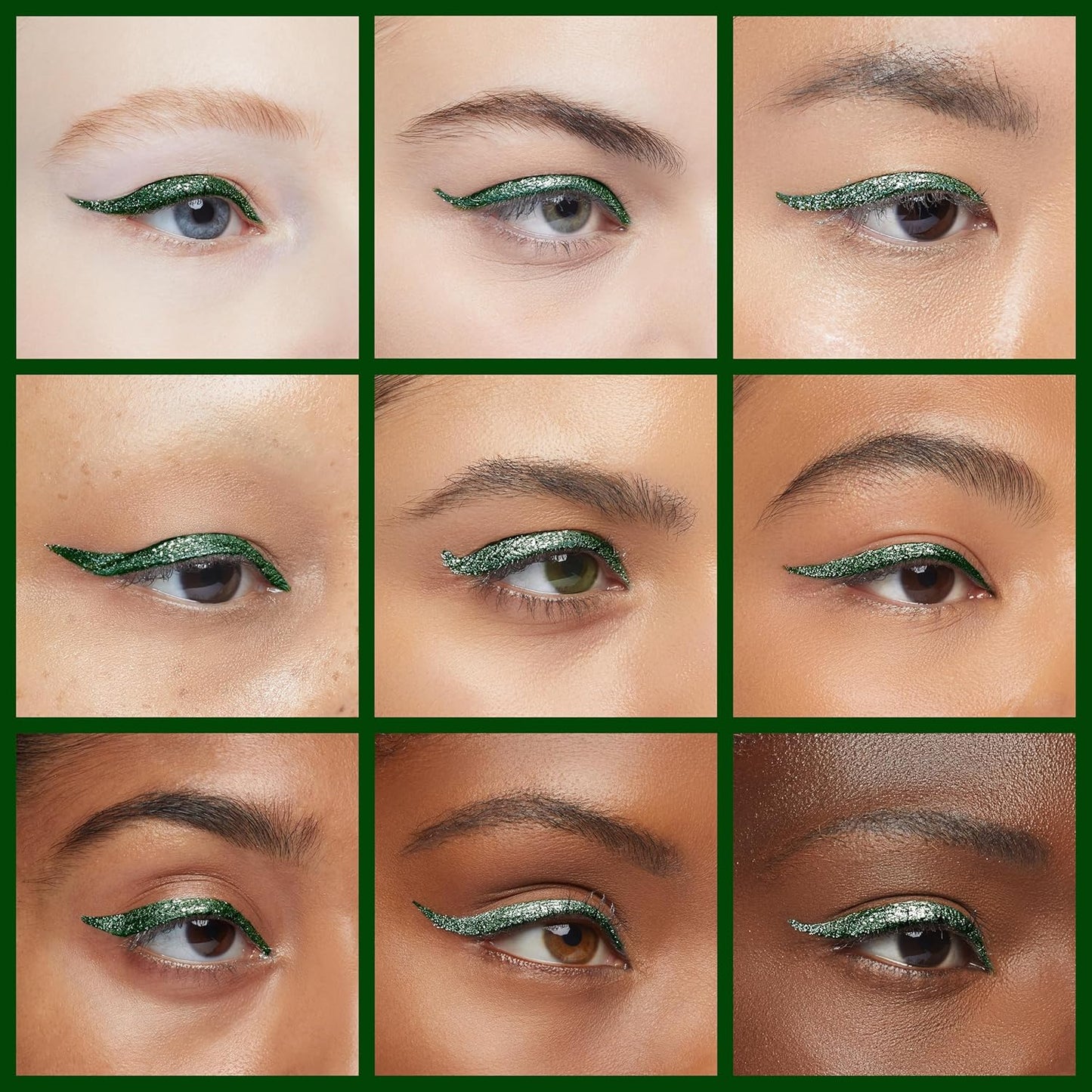 Erinde Green Gel Eyeliner, Waterproof Cream Eyeliner Gel Pot, High-Intensity Pigments Long Lasting Smudge-Proof Eye Liner Halloween Makeup, Waterline Matte Eye Liner with 2PCS Brushes, 05 Green