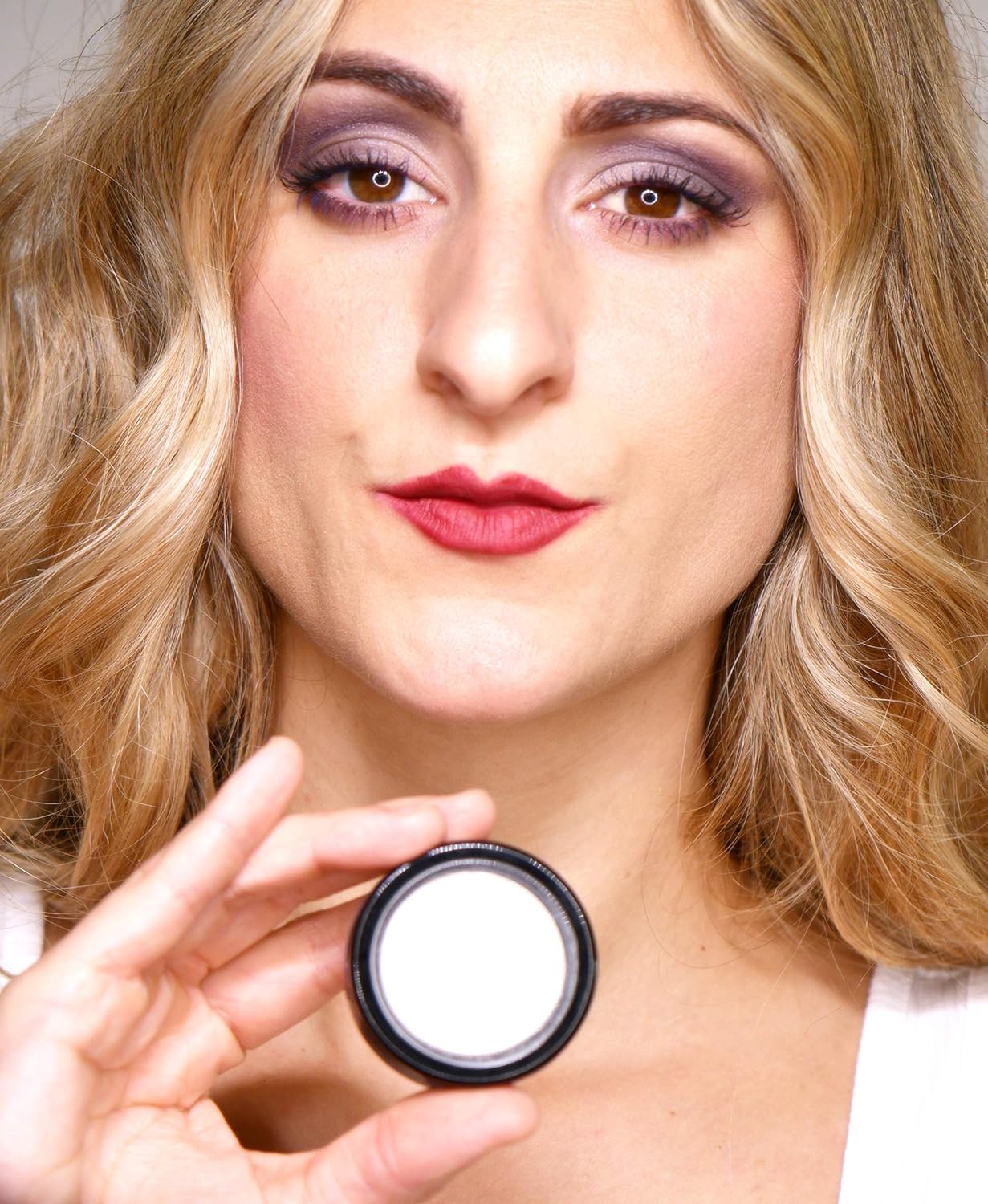 Matte Oil Absorbing Nude Beige Off White Translucent Eyeshadow Eyeliner Primer Base Under Eye Concealer Highlighter Single, Paraben Free, No Animal Testing & Cruelty Free, Made in the USA