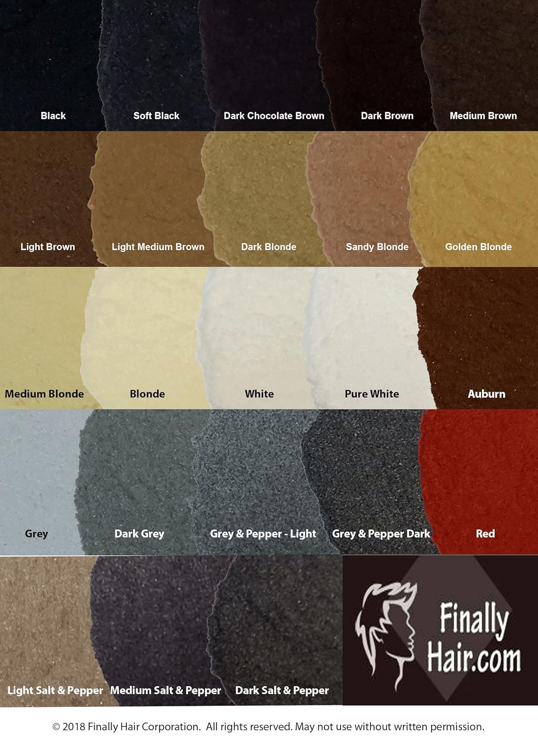 Hair Building Fibers 100 Grams Refill Your Existing Bottle. Highest Grade Fiber By Finally Hair (Grey & Pepper Light (grey with dark highlights))