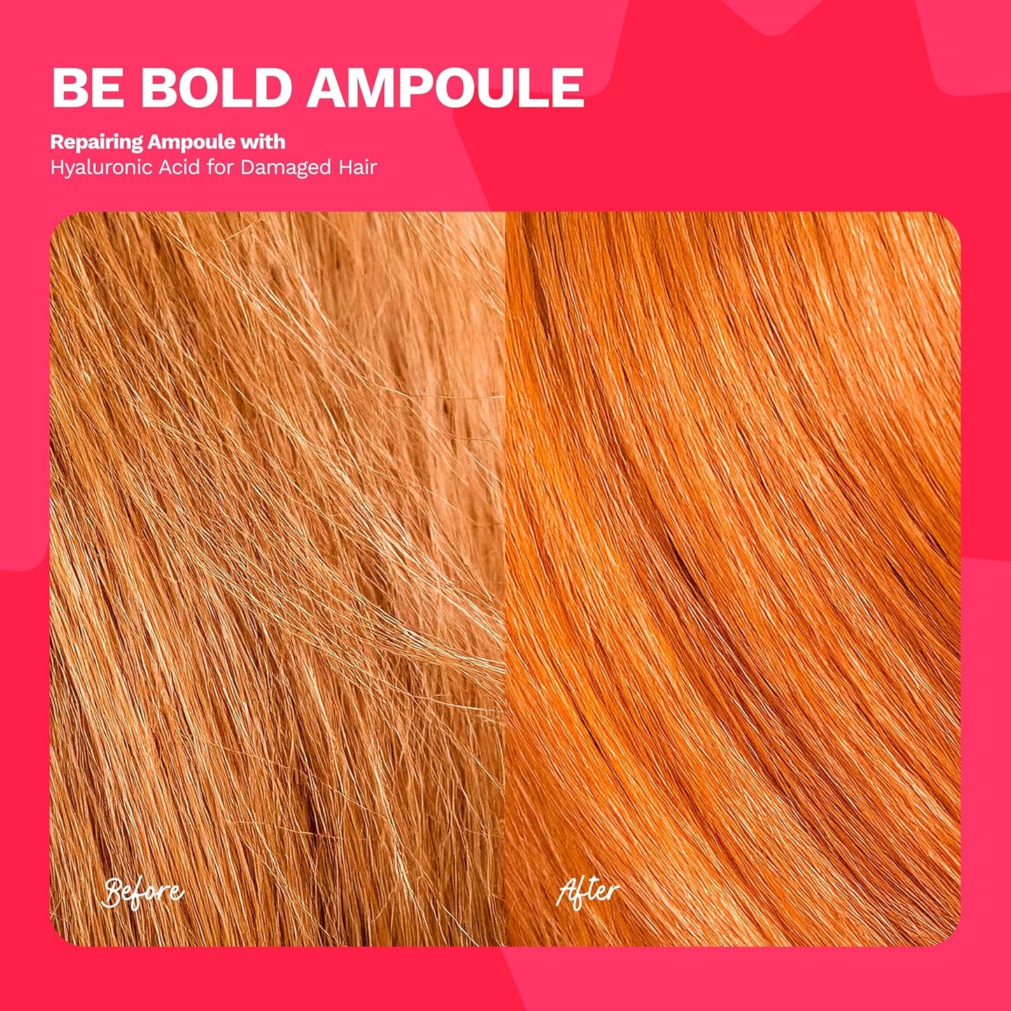 Ginger Milk Hair Repair Ampoule with Hyaluronic Acid for Damaged Hair Treatment (Pack 3 x 0.5 fl oz)