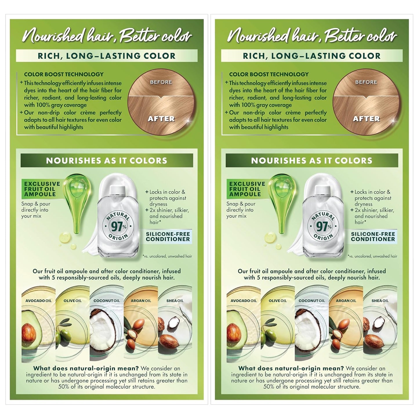 Garnier Hair Color Nutrisse Nourishing Creme, 90 Light Natural Blonde (Macadamia) Permanent Hair Dye, 2 Count (Packaging May Vary)