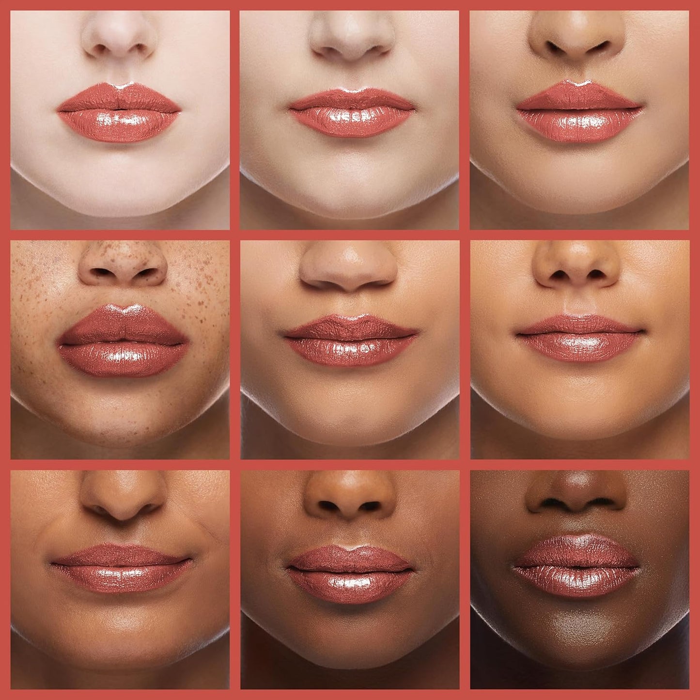 Oulac Coral Pink Lipstick for Women with Metallic 3D Shine Lightweight Hydrating Formula, High Impact Lip Color, Vegan Beauty, Full Coverage Lip Makeup, Christmas Gifts for Women, Nemo Go Home(06)