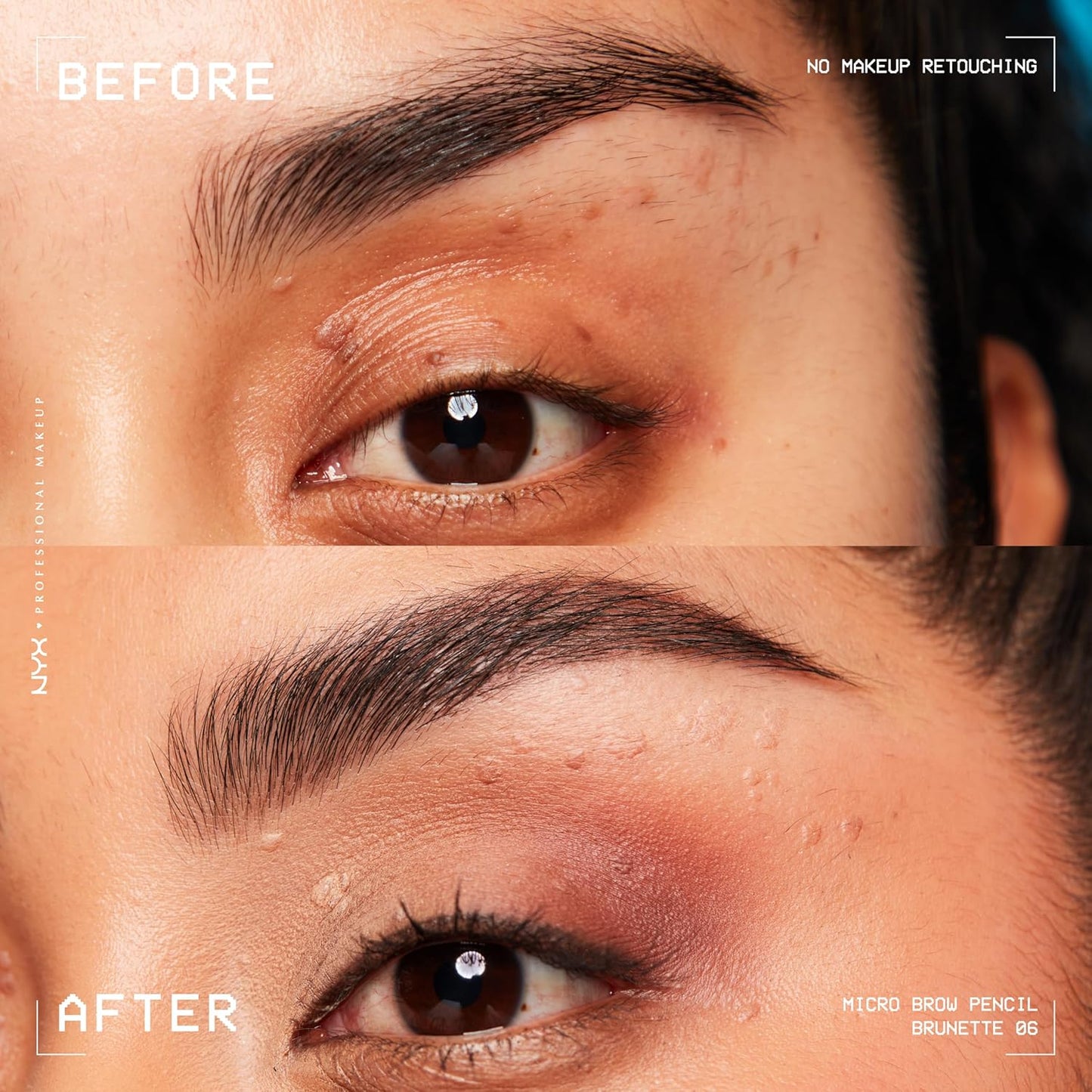 NYX PROFESSIONAL MAKEUP Micro Brow Pencil, Precise Eyebrow Pencil - Brunette