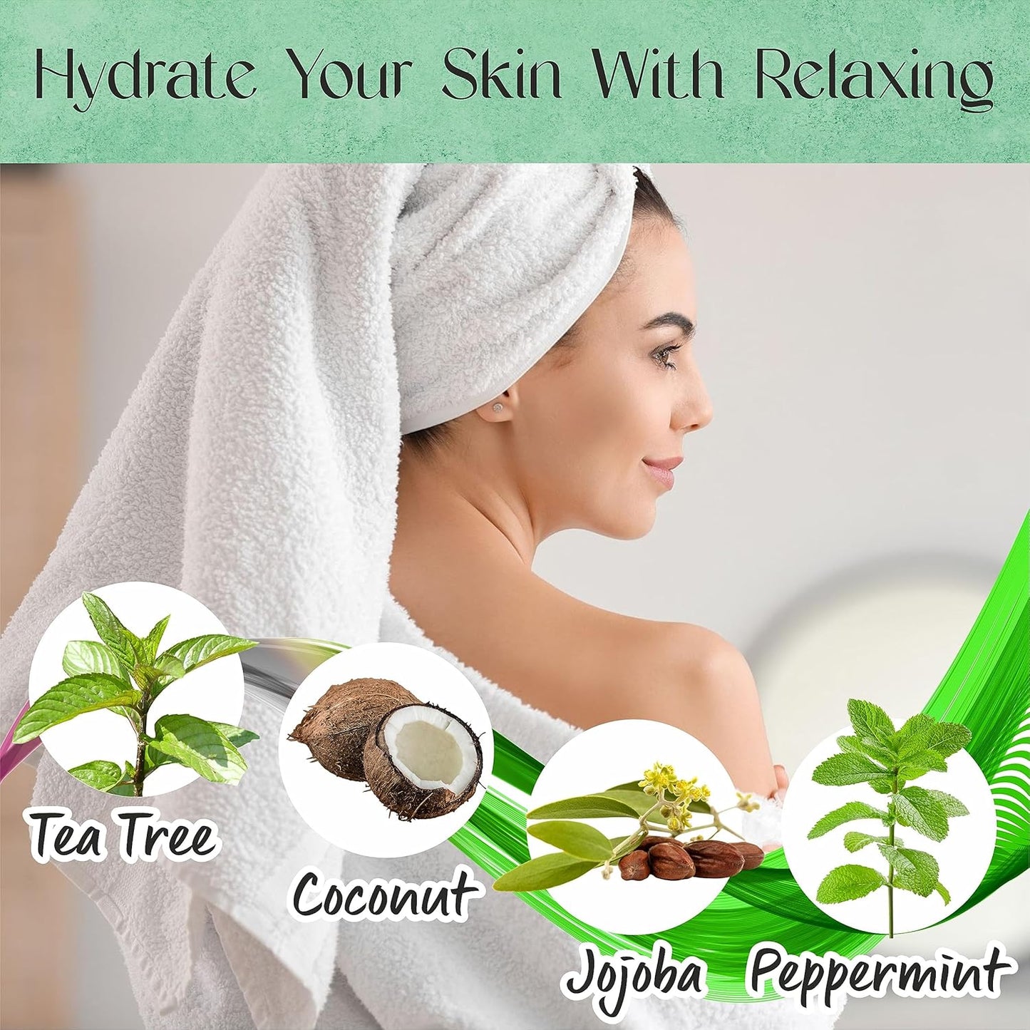 AnatoliaDaphne Tea Tree Body Wash and Shower Gel with Vitamin E for Jock Itch, Eczema, Ringworm, Body Odor, Body Wash Women & Men with Added Body Oils,LARGE 20.2 FL Oz Bottle (Tea Tree, Pack of 2)