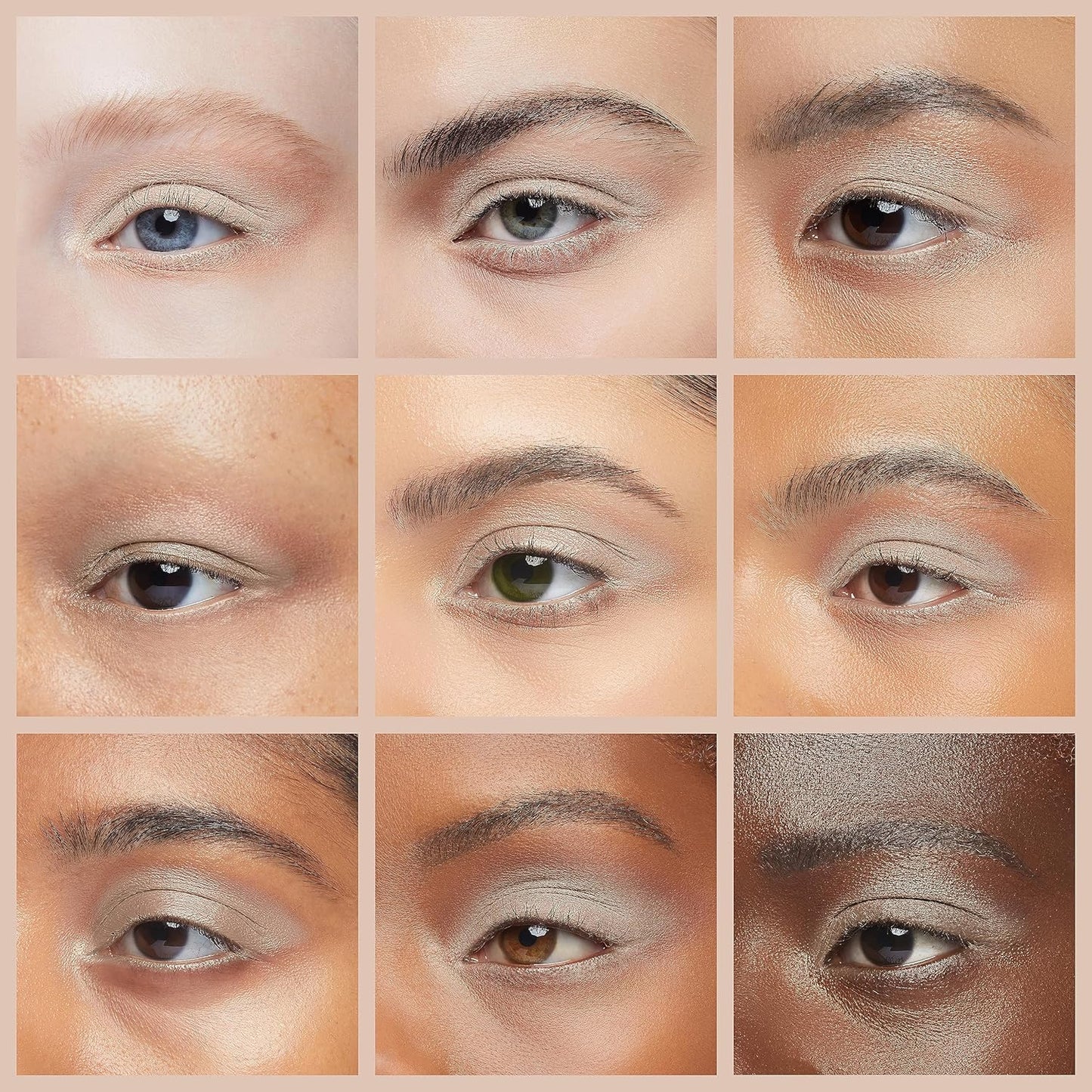 Shiny Warm Sand Beige Taupe Nude Natural Tone Satin Finish Pressed Powder Single Vegan Eyeshadow; Talc, Paraben & Cruelty Free